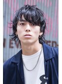 くせ毛風パーマ★ツーブロックショートレイヤー×ワイルドバング
