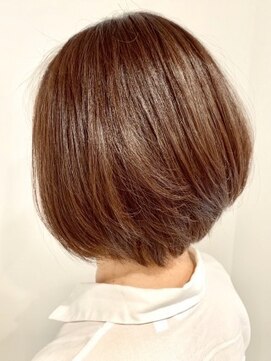 クアトログランシュ 水戸店(QUATRO×GranCieux) ライトアンバー×ボブ