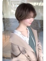 ヘアメイク シュシュ(Hair make chou chou) ショートパーマ黒髪ハイライトカラー20代30代大和八木