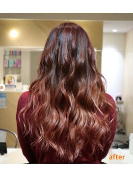 ヘアサロン テラ(Hair salon Tera) ピンクのハイライトたっぷりグラデーションカラー☆