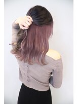 オズ 郡山桑野店(OZ)&nbsp;【OZ田中】フルブリーチで作るインナーカラー#グレー×ピンク