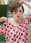 夏ショート　かきあげバング