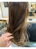 ミルクティーベージュ ホワイトベージュ インナーカラー
