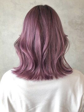 アイティーバイアルバム 八王子店(IT by ALBUM) ヴェールピンク_アースカラーくびれヘアツートンカラー_ba362991