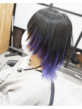 ヘアテリア リュウ 大塚(hair teria ryu) ラベンダー×ウルフカット