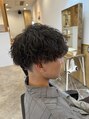アグ ヘアー オーサム 吉田店(Agu hair awesome) 刈り上げマッシュ×波巻きスパイラルパーマ