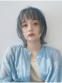 ハイトーンカラー/ラフボブ/切りっぱなしボブ