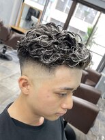 ワールドシップモトマチ(WORLD SHIP MOTOMACHI)&nbsp;宮城リョータ風パーマ　メッシュ