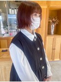 ショート×顔周りレイヤースタイル