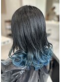 アッシュブラック/グラデーションカラー/ブリーチ/イルミナ
