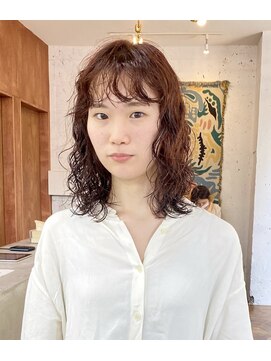 アペロ 柏(Apero) オレンジwave◎mediumパーマ