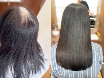 カーサインフィニテイ Hair Design caRsa INFINITYの写真/大人女性の理想を叶えてくれる♪自慢の傷ませないカラーエステで綺麗な透明感と艶のある上品な大人髪に。