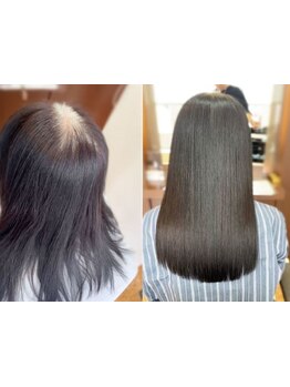 大人女性の理想を叶えてくれる♪自慢の傷ませないカラーエステで綺麗な透明感と艶のある上品な大人髪に。