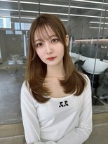 コア 銀座(COA) 黒髪/グレーベージュ/レイヤーロング/前髪パーマ/前髪カット銀座