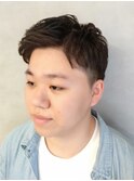 爽やかアップバングビジネスサイドパートスタイル【新大阪】