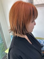 ヴェルデ(Verde)&nbsp;オレンジヘア ダブルカラー ハイトーン ケアブリーチ