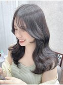 韓国風ツヤ髪 チョコレートブラウン ロングヘア　甘色ヘアー