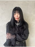 姫カットロングレイヤー