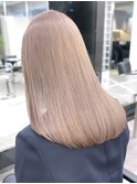 渋谷ミルクティーベージュハイトーンカラーヘーゼルベージュ30代