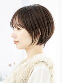 大人ショートボブ/20代30代40代/岡野亘希