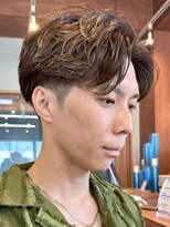 エリマ 武蔵小杉(elima) 武蔵小杉ビジネスヘア緩めシャドウフェザーパーマセンターパート