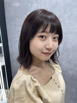 イル 天神西通り店(ill) 外はねボブ/小顔カット/暗髪/パーソナルカラー/ツヤ髪/天神/大名