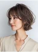 クラゲヘアー/小顔/ココアベージュ/オリーブグレー/川西