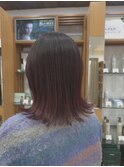 チェリーレッド×ラフな顔周りレイヤー
