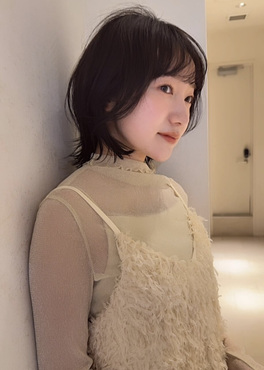 【ツヤ不足・パサつき改善】似合わせカット+カラー+マイクロバブルTR￥15500