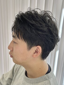 サイクル(CYCLE) MEN’S HAIR/サーフカール/刈り上げセンターパート/伊勢崎