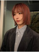 レイヤーボブ髪型20代30代40代前髪あり前髪無し面長丸顔