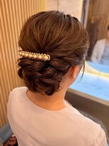 ヘアアレンジメント ボガスティーズ 溝の口店(Hair arrangement Vogusty's)&nbsp;ルーズシニヨン/アップスタイル/王道ヘア/ブライダル
