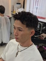 ラピス 名古屋駅前店(Lapis)&nbsp;スパイキーショート×ミドルフェード/ピンパーマ/短髪