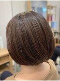王道ボブ♪耳かけイメチェンフォギーベージュ◎