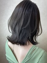 キュオンシア(CUEON. ciea)&nbsp;レイヤーカット×オリーブアッシュ