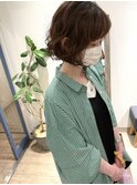 20代30代大人かわいいくせ毛風ミニボブパーマアンニュイコテ巻き