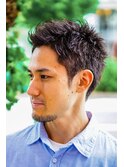 メンズベリーショート/刈り上げ/スパイキー