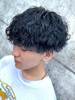 無造作パーマ波巻きパーマ波巻きスパイラルパーマツーブロック