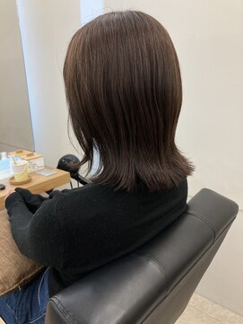 リュクスバトーバイトリコ 船橋南口店(Luxe BATEAU by tricot) チョコレートブラウンの外はねスタイル/20代30代40代