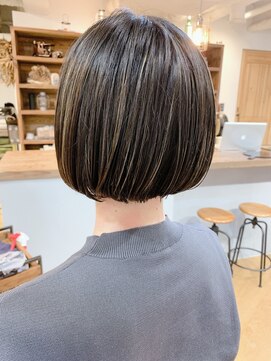 ノル(Knoll) タッセルカラー/ココアベージュ/ミニボブ/透明感ボブ[日比谷]