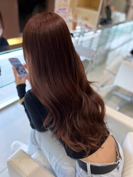 ゴットフロー(GOTTO FLOW) 艶髪/ピンクブラウン/ブリーチなし/韓国巻き/ロングレイヤー