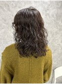 ミディアムパーマ・そのままでもアレンジでも可愛い