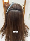 縮毛矯正　ストレート　髪質改善　美髪