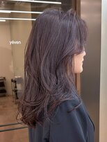 パークレーン アイス イヴェン(park lane ICI yeven)&nbsp;ブリーチなし　ピンクラベンダー　グレージュ　レイヤー/momoka