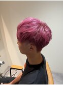 ピンク/ブリーチ/派手髪