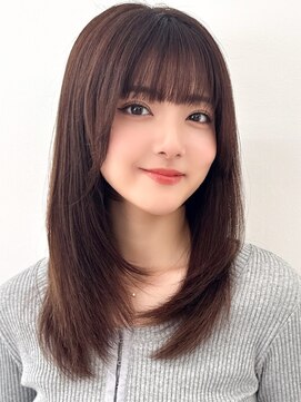 ラフィス ヘアー アーク 高槻店(La fith hair arc) 【La fith】内巻きストレート×シースルーバング