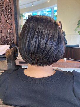 ヘアリゾート粋 ティガ 池袋店(tiga) ナチュラルショートボブ/艶髪ブラウン/髪質改善