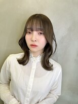 ロンドルーチェ 心斎橋(Lond luce)&nbsp;ダークアッシュ/ミディアムレイヤーカット［髪質改善/縮毛矯正］