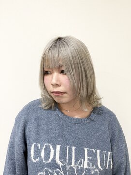 ヘアステーションフラット(HAIR STATION FLAT) 透明感シルバー