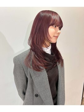 ニコフクオカヘアーメイク(NIKO Fukuoka Hair Make) 【NIKO】レイヤーカット/ハッシュカット/韓国風レイヤー/赤髪
